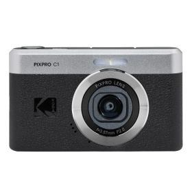 KODAK Pixpro C1 – 超コンパクトデジタルカメラ| 13MP BSI CMOS、4倍ズーム、2.8インチLCDスクリーン、LEDフラッシュ、内蔵バッテリー – ブラック