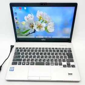 ★コンパクト13.3型★7世代Core-i5 メモリ8GB SSD フルHD DVD カメラ Wi-Fi 指紋認証 ノートパソコン 富士通 LIFEBOOK S937/T FMVS11001 s