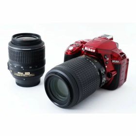 【中古】ニコン Nikon D5300 ダブルズームセット レッド レッド 美品 ストラップ付き カメラ 中古 人気 おすすめ 高画質