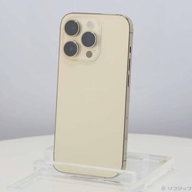 〔中古〕Apple(アップル) iPhone14 Pro 128GB ゴールド MQ073J／A SIMフリー〔198-ud〕