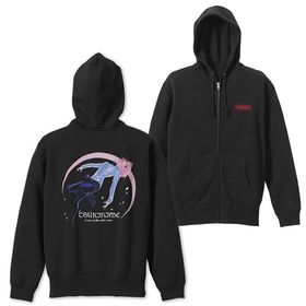 コスパ・デポ限定 月姫 -A piece of blue glass moon- アルクェイド・ブリュンスタッド 刺繍ジップパーカー/BLACK-M