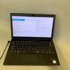 JK6770 SONY VJPG11C11N/Core i5-8th/メモリー:8GB/SSD:256/BIOS確認だけ