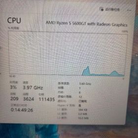AMD Ryzen 5 5600GT（純正ファン付き・動作確認済み）