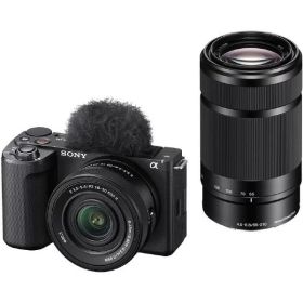 SONY デジタル一眼カメラ・ダブルズームレンズキット α VLOGCAM ZV-E10 II ブラック ZV-E10M2X B (納期目安1-2週間) (新品) ZVE10M2XB ※正規代理店