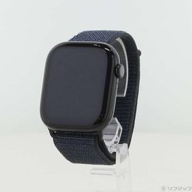 〔中古〕Apple(アップル) Apple Watch Series 10 GPS 46mm ジェットブラックアルミニウムケース インクスポーツループ〔269-ud〕