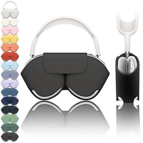 AirPods Max 1 / 2 ヘッドホンカバー 自動スリープ 耐衝撃 持ち運び 便利 ほこり 傷 保護 保護ケース ヘッドフォンケース (ブラック)