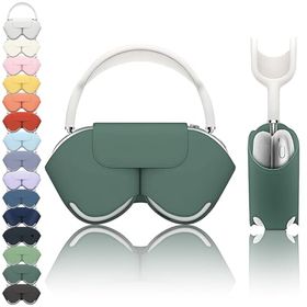 AirPods Max 1 / 2 ヘッドホンカバー 自動スリープ 耐衝撃 持ち運び 便利 ほこり 傷 保護 保護ケース ヘッドフォンケース (グリーン)