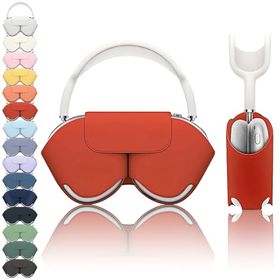 AirPods Max 1 / 2 ヘッドホンカバー 自動スリープ 耐衝撃 持ち運び 便利 ほこり 傷 保護 保護ケース ヘッドフォンケース (レッド)