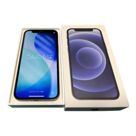 iPhone12mini 256GB ブラック箱付 動作品