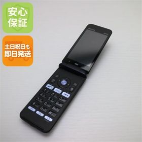 安心保証 良品中古 GRATINA KYF37 かんたんケータイ ブラック 本体 白ロム