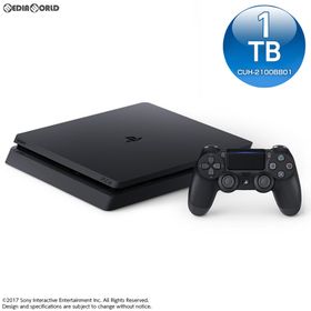 プレイステーション(PlayStation)の(本体)プレイステーション4 PlayStation4 ジェット・ブラック 1TB(CUH-2100BB01) ソニー・インタラクティブエンタテインメント(家庭用ゲーム機本体)