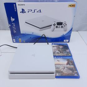 1TB PS4 本体 2100B プレステ4 ホワイト モンハン ゴーストリコン(家庭用ゲーム機本体)