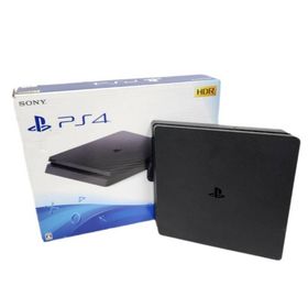 ソニー(SONY)のSONY ソニー PlayStation 4 CUH-2100B ゲーム機本体 ブラック コントローラー2個付属 動作確認済 【中古】 52602K330(家庭用ゲーム機本体)
