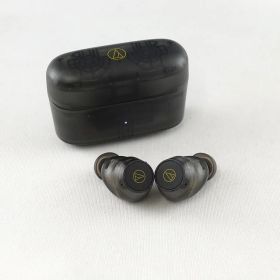 audio Technica ATH-CKS30TW+ 完全ワイヤレスイヤホン USED美品 ノイズキャンセリング ANC 外音取込 マイク IP55 スケルトン 完動品 V2355