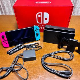 Nintendo Switch 本体 ネオン 動作確認済み 箱あり 付属品完備
