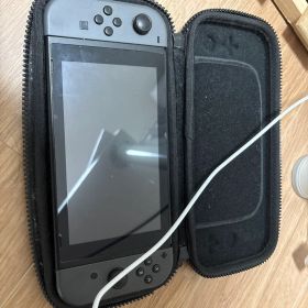 Nintendo Switch 少しスティックの効きが悪いグレー ケース付き