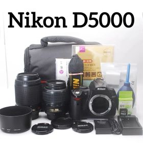 Nikon D5000 ダブルズーム 手ブレ補正 バッグ付