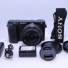 【極美品】SONY α6400 パワーズームレンズキット(同梱レンズ:SELP1650) ブラック ILCE-6400L B(ソニー) APS-C ミラーレス一眼カメラ