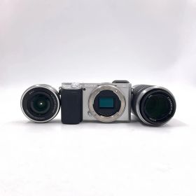 【全額返金保証】【最速発送】Sony デジタル一眼 α6400 ILCE-6400Y ダブルズームレンズキット [シルバー] 美品 動作確認済