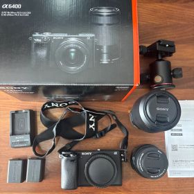 Sony α6400 ミラーレスカメラ ダブルズームキットおまけ付き