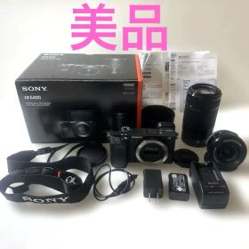 SONYα6400 ミラーレス一眼 ダブルズームレンズキット レンズカバー付き