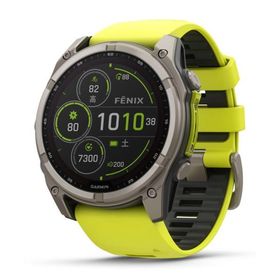 ガーミン fenix 8 Sapphire Dual Power 51mm Ti / Amp Yellow (Suica対応)スマートウォッチ 010-02907-51 返品種別A