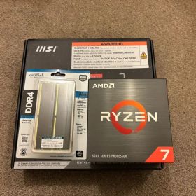 【動作確認済】Ryzen7 5700X+マザーボード+メモリ32GB セット