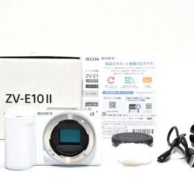 【返品保証】★新品級★ソニー VLOGCAM ZV-E10 II ボディ ホワイト [ZV-E10M2 W]★ L868#7266