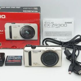 良品 CASIO カシオ HIGH SPEED EXILIM EX-ZR300 コンパクトデジタルカメラ ゴールド 元箱付 260311n