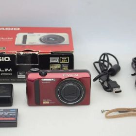 美品 CASIO カシオ HIGH SPEED EXILIM EX-ZR300 コンパクトデジタルカメラ レッド 元箱付 251204g