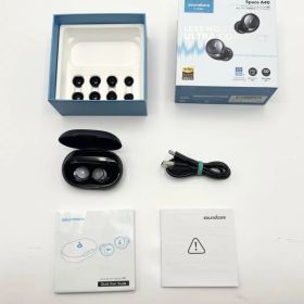 中古 Anker Soundcore Space A40 完全ワイヤレスイヤホン PSE技術基準適 ブラック 黒 音楽 ミュージック 音楽鑑賞 運動 ランニング 通勤 通学 耳 イヤー イヤホン 音質 没入感 集中 音 使いやすい ジムリラックス 小さい