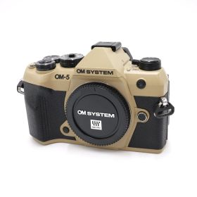 |中古-美品| OM SYSTEM OM-5 Mark II サンドベージュ Ver.1.0 日本語版 | Serial#:BJVA01357 ミラーレス一眼カメラ | 動作確認済