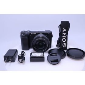 ソニー(SONY)の【極美品】SONY α6400 パワーズームレンズキット (SELP1650)(ミラーレス一眼)
