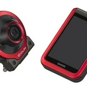 【中古】【1ヶ月保証】カシオ CASIO デジタルカメラ EXILIM EX-FR100RD カメラ部/モニター部分離 フリースタイルカメラ EXFR100 レッド SDカード付き