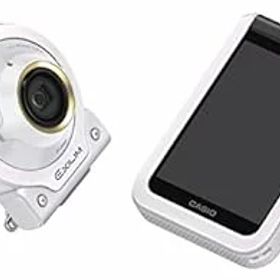 【中古】(良い）CASIO デジタルカメラ EXILIM EX-FR100LWE カメラ部/モニター部分離 セルフィーが簡単 3つのこだわり自分撮り機能