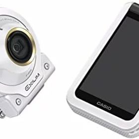 【中古】CASIO デジタルカメラ EXILIM EX-FR100LWE カメラ部/モニター部分離 セルフィーが簡単 3つのこだわり自分撮り機能 カメラ 中古 人気 おすすめ 高画質