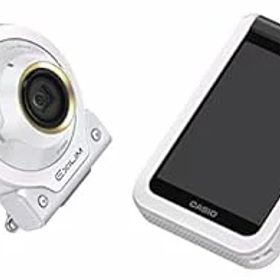 【中古】【良い】CASIO デジタルカメラ EXILIM EX-FR100LWE カメラ部/モニター部分離 セルフィーが簡単 3つのこだわり自分撮り機能