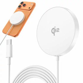 ワイヤレス充電器 【Qi2公式認証 高速充電】MagSafe充電器 15W超高効率 ワイヤレス充電 iPhone 17/16/15/14/13/12/Pixel 10/10a ＆AirPodsに 出張·旅行·オフィスに最適