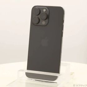 ソフマップ 〔中古品〕 iPhone15 Pro Max 256GB ブラックチタニウム MU6P3J／A SIMフリー【348】
