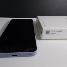 スマホ ドコモ AQUOS wish2 SH-51C アンドロイド ブルー