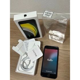 アイフォーン(iPhone)の美品 iPhone SE 第2世代 64GB ブラック SIMフリー(スマートフォン本体)