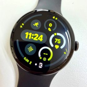 【美品⭐️ Google Pixel Watch】 Google Pixel Watch 3 45mm ブラック 新品純正充電器付き ワンオーナーユーズド品 AYA02603210100J