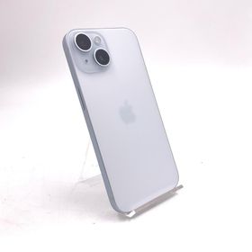 アップル(Apple)の【全額返金保証】【最速発送】Apple iPhone iPhone 15 128GB ブルー Softbank 美品 動作確認済(スマートフォン本体)