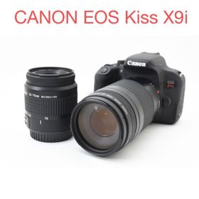 キヤノン(Canon)の一眼レフカメラ/Canon EOS Kiss X9i標準&望遠ダブルレンズセット(デジタル一眼)