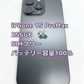 iPhone 15 Pro Max 256GB バッテリー容量100%