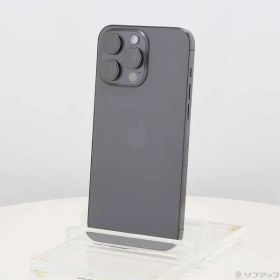 ソフマップ 〔中古品〕 iPhone15 Pro Max 512GB ブラックチタニウム MU6U3J／A SIMフリー【258】