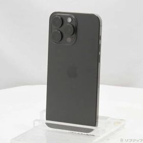 ソフマップ 〔中古品〕 iPhone15 Pro Max 512GB ブラックチタニウム MU6U3J／A SIMフリー【377】