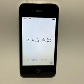 【初期化済】iPhone 4s 16GB USB充電ケーブル（非純正）付