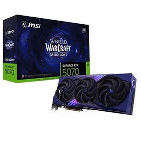 MSI GeForce RTX 5070 12G World of Warcraft MIDNIGHT VOID EDITION OC グラフィックボード