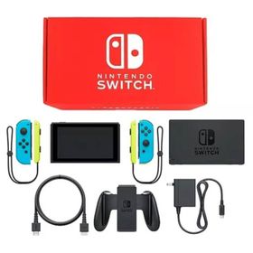 Nintendo Switch本体 カラーカスタマイズ [2019年8月モデル]/Joy-Con(L/R)ネオンブルー/Joy-Conストラップ：ネオンイエロー ニンテンドースイッチハード